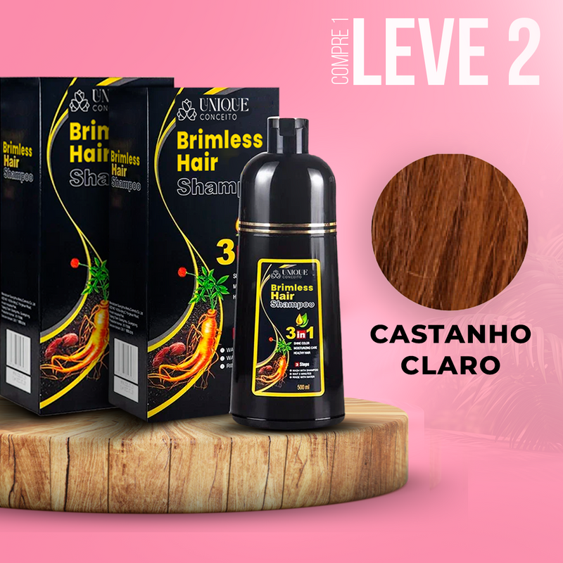 [PROMOÇÃO] COMPRE 1 LEVE 2!!! Shampoo Paint Hair Brimless Unique Natural 3 em 1 (Dura até 6 Meses) +E-BOOK ESPECIAL DE BRINDE!