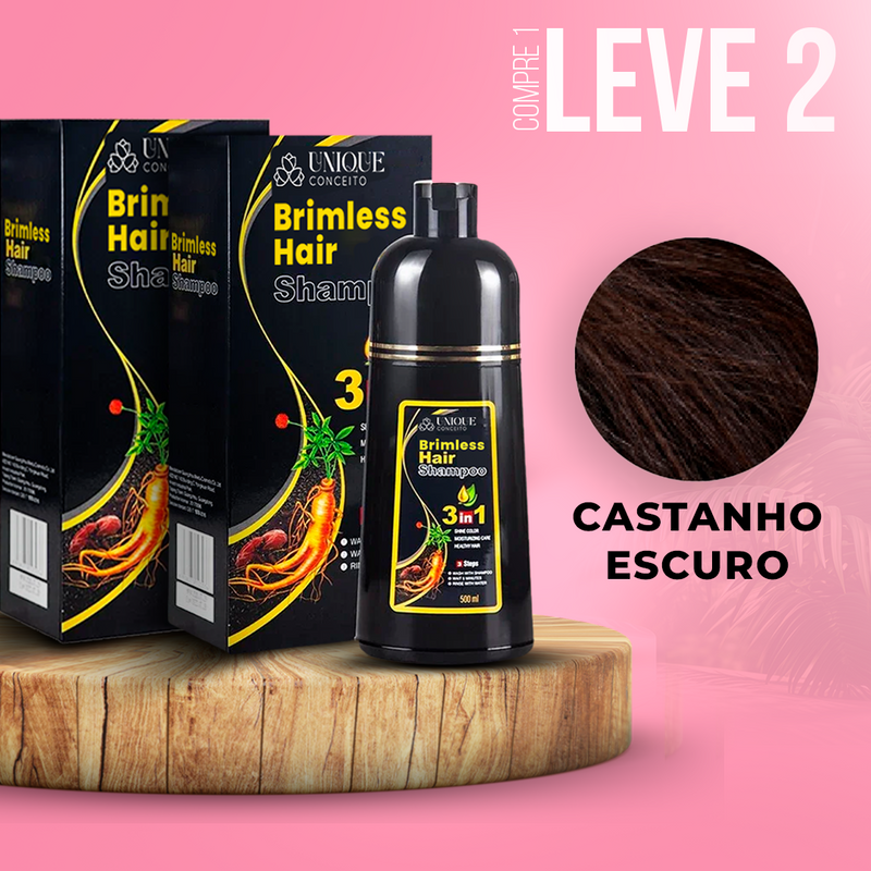 [PROMOÇÃO] COMPRE 1 LEVE 2!!! Shampoo Paint Hair Brimless Unique Natural 3 em 1 (Dura até 6 Meses) +E-BOOK ESPECIAL DE BRINDE!