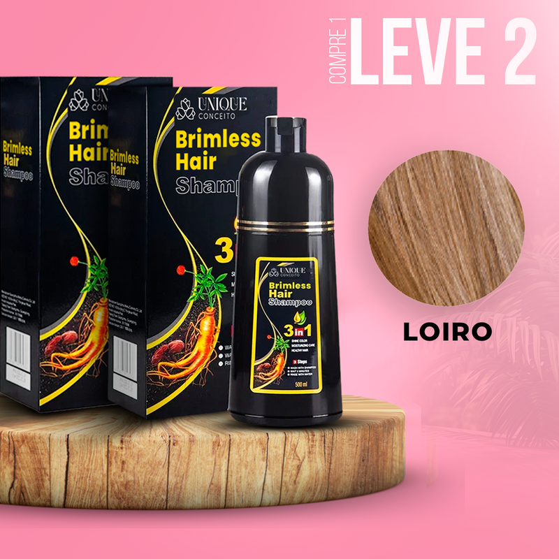 [PROMOÇÃO] COMPRE 1 LEVE 2!!! Shampoo Paint Hair Brimless Unique Natural 3 em 1 (Dura até 6 Meses) +E-BOOK ESPECIAL DE BRINDE!