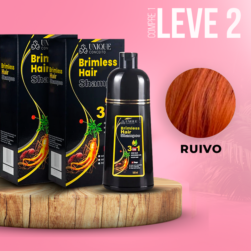 [PROMOÇÃO] COMPRE 1 LEVE 2!!! Shampoo Paint Hair Brimless Unique Natural 3 em 1 (Dura até 6 Meses) +E-BOOK ESPECIAL DE BRINDE!