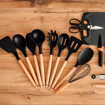 Kit Master Kitchen - 19 Peças de Útensílios de Cozinha em Silicone - Só HOJE com 50% de Desconto + Frete Grátis! Poucas Unidades!